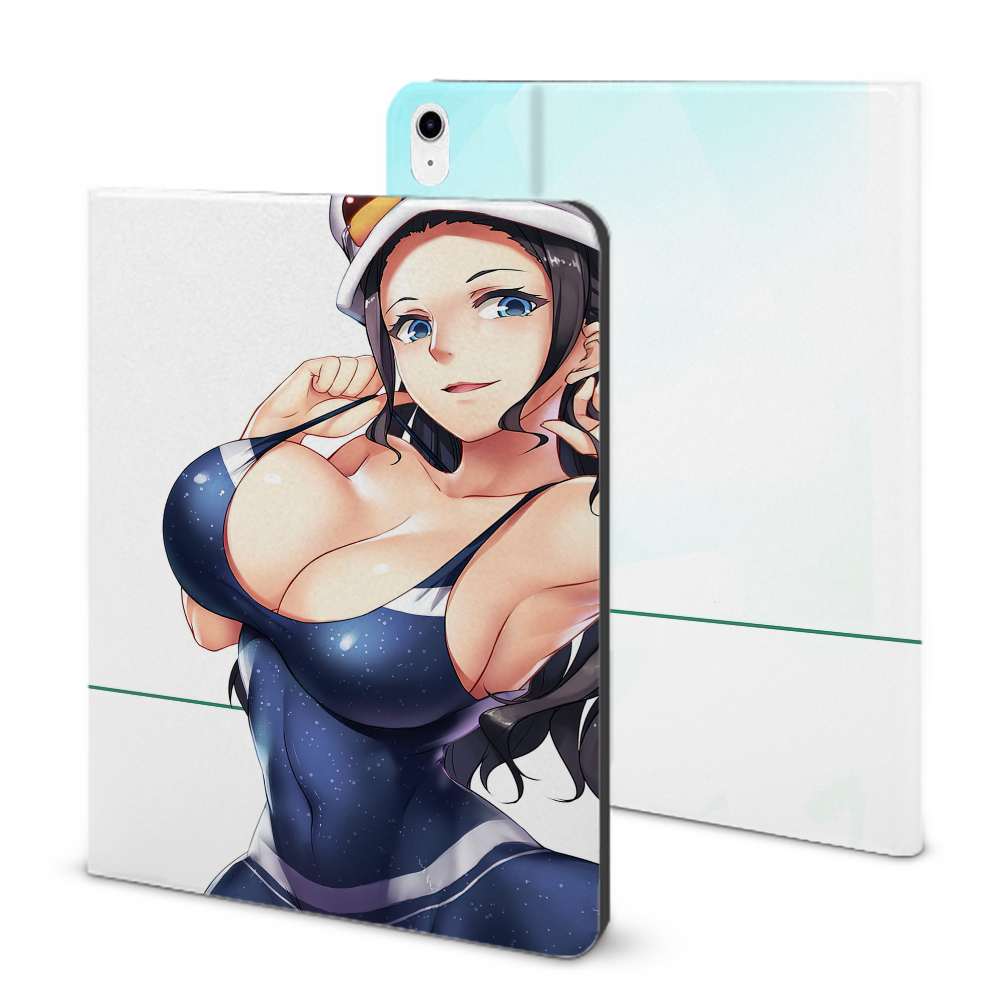 （画像用） ワンピース ONE PIECE IPad ケース ブック型 PUレザー TPU 耐衝撃 軽量 薄型 ペン収納なし 全面保護 IPad 各モデル対応